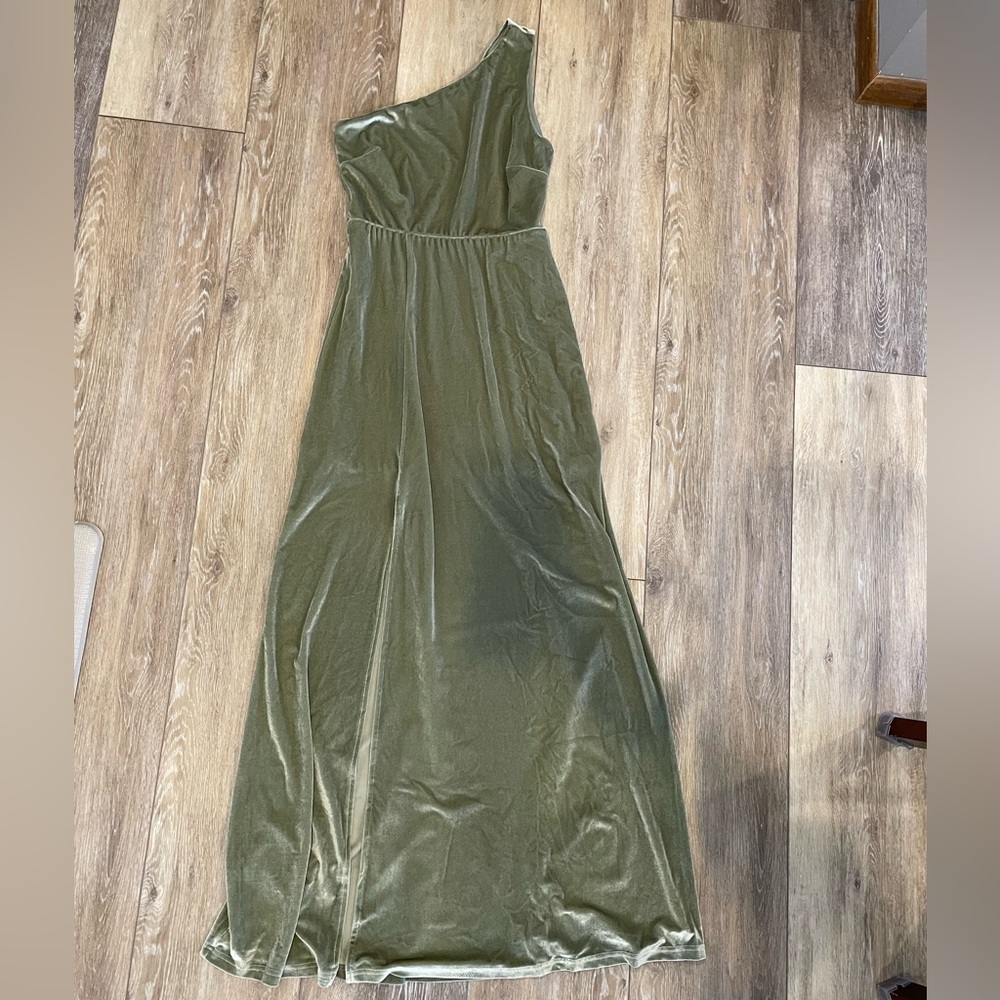 Baltic Born - Tatiana One Shoulder Maxi Dress - Sage